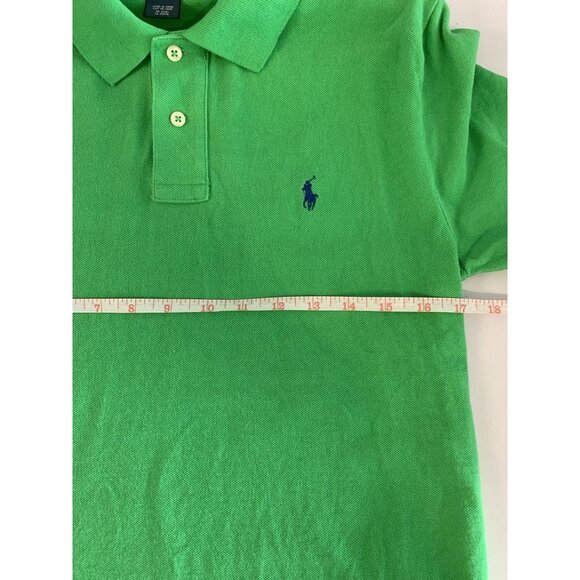 Polo Ralph Lauren Polo Shirt Mens Small Green Short Sleeve Pony Logo Preppy - Picture 5 of 10